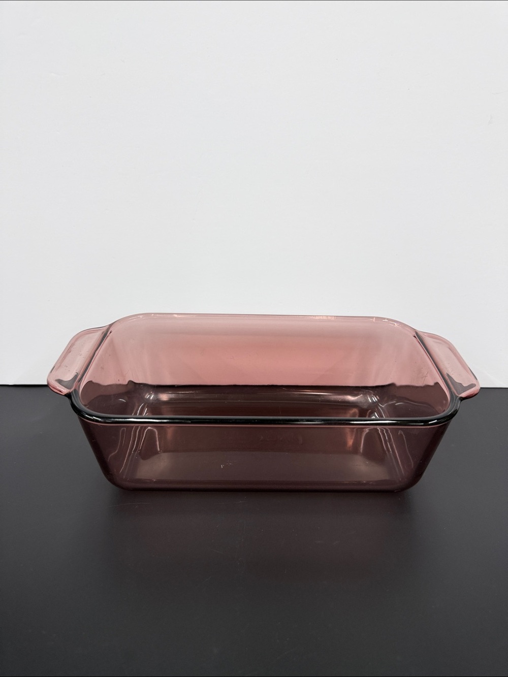 VTG PYREX Cranberry Loaf Pan 213-R Baking Dish 1.5 Qt Meatloaf 8.5 x 4.5” x 2.5”